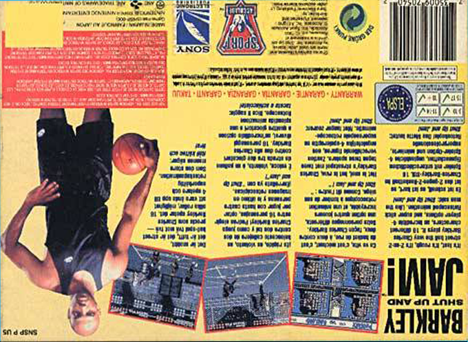 Barkley Shut Up and Jam! — Box back