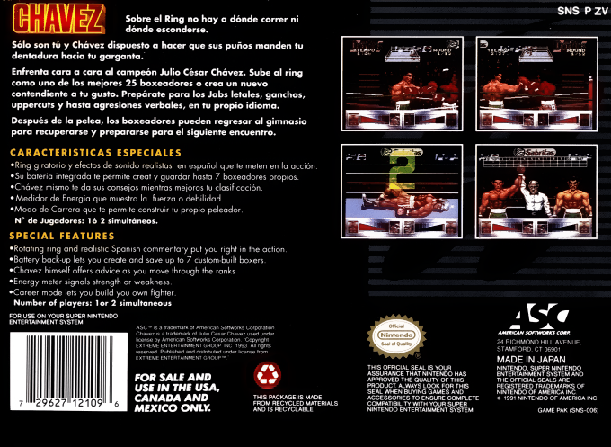Chavez — Box back