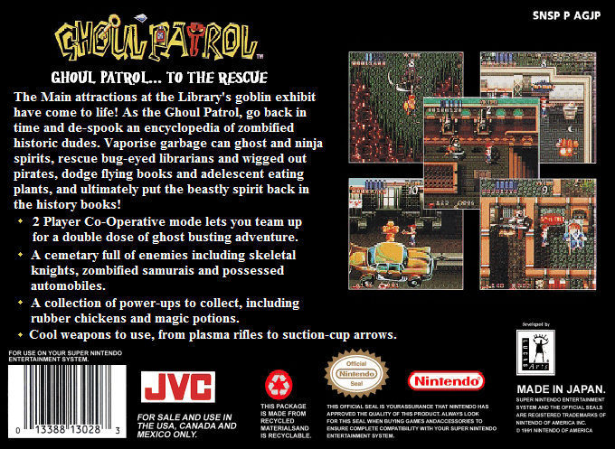 Ghoul Patrol — Box back
