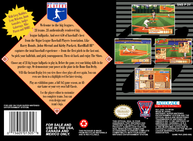 HardBall III — Box back