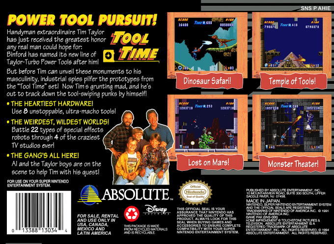 Home Improvement : Power Tool Pursuit! — Box back