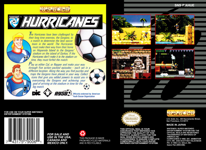 Hurricanes — Box back