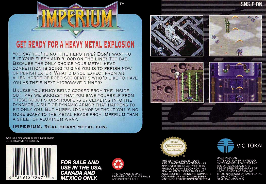 Imperium — Box back