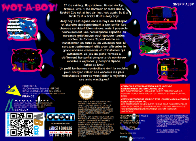 Jelly Boy — Box back