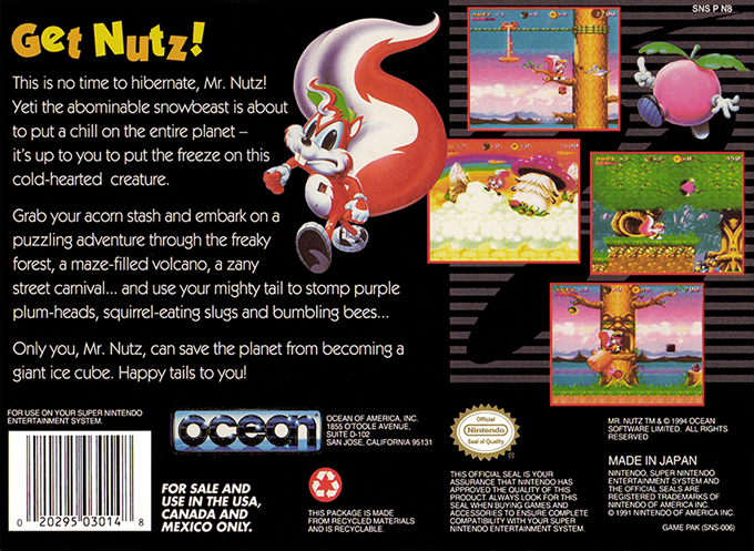 Mr. Nutz — Box back