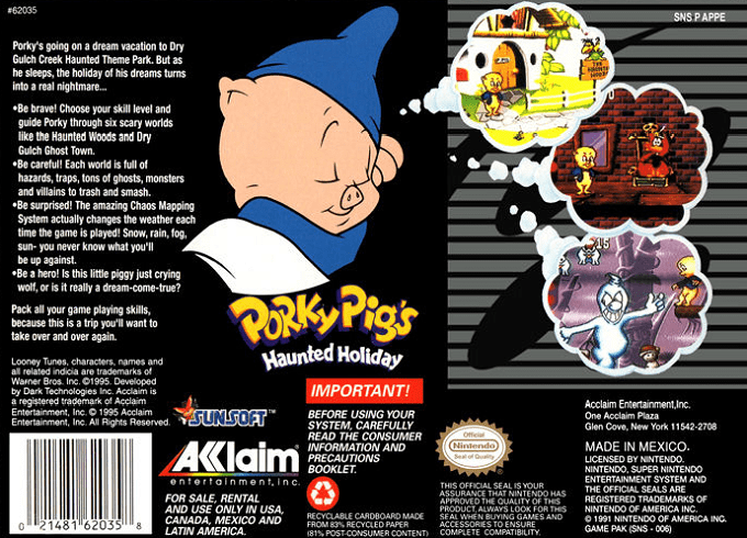 Porky Pig's Haunted Holiday — Box back