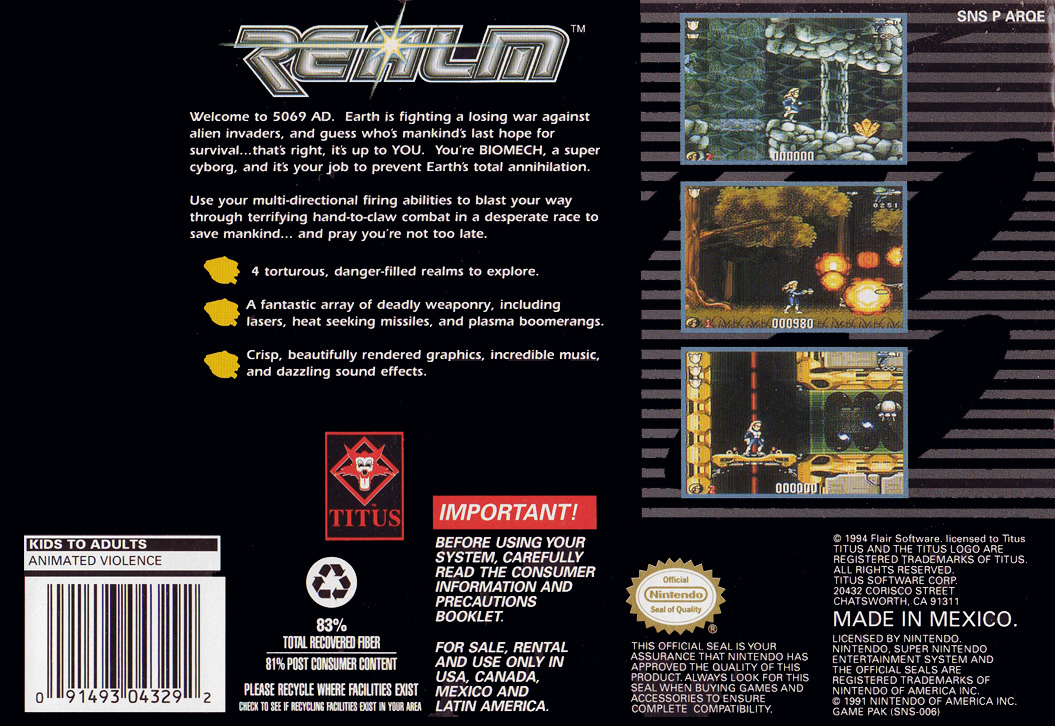 Realm — Box back