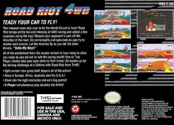 Road Riot 4WD — Box back