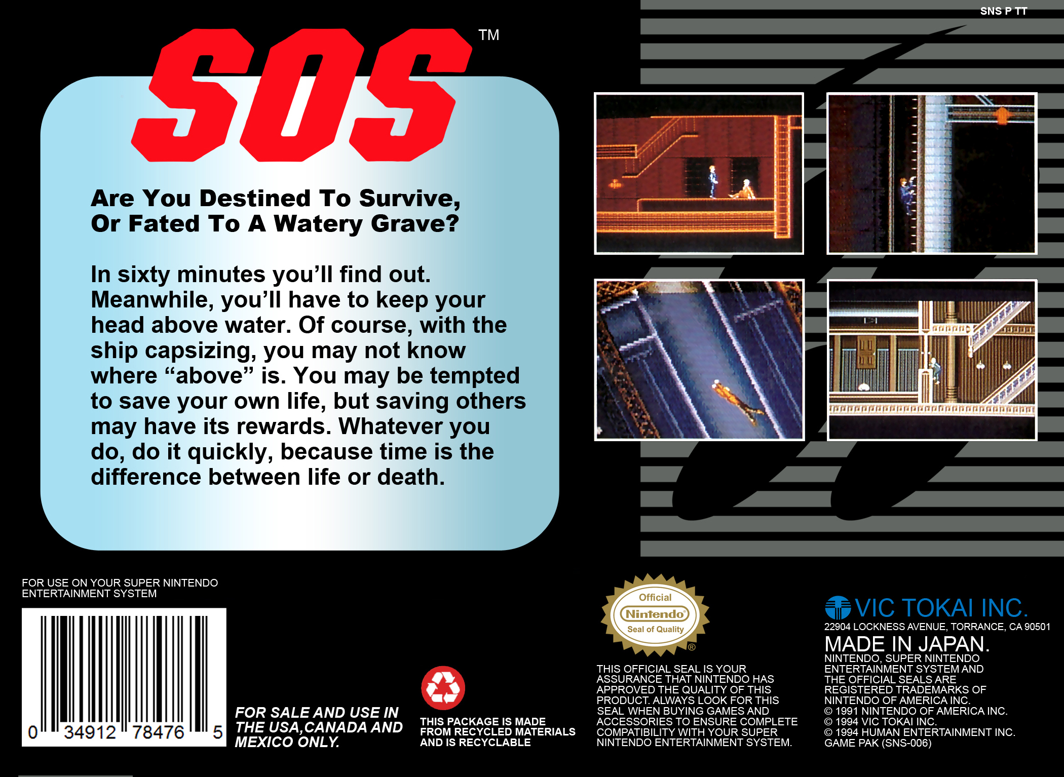 SOS — Box back