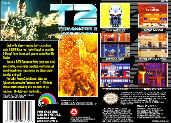 Terminator 2 : Judgment Day — Box back