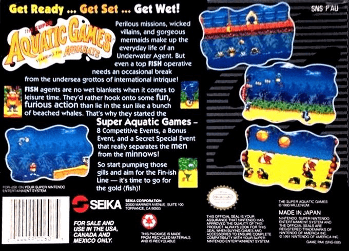 The Super Aquatic Games Starring the Aquabats — Box back