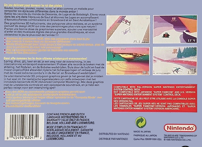 Winter Gold — Box back