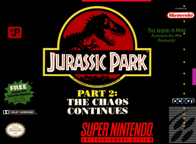Jurassic Park Part 2 : The Chaos Continues box art