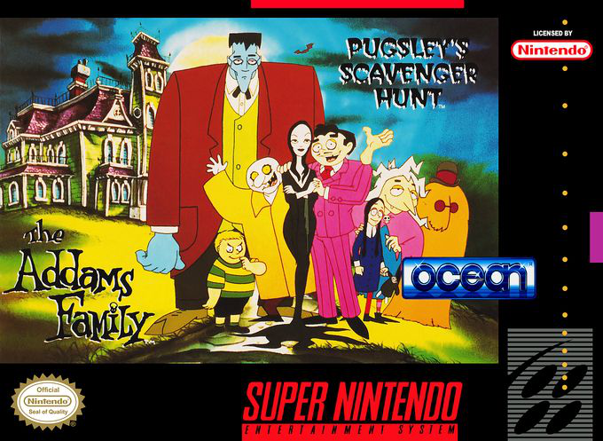 The Addams Family : Pugsley's Scavenger Hunt box art