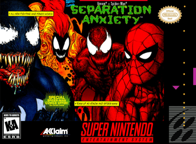 Venom & Spider-Man : Separation Anxiety box art