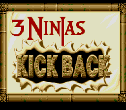 3 Ninjas Kick Back — Title screen