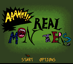 Aaahh!!! Real Monsters — Title screen