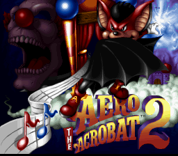 Aero the Acro-Bat 2 — Title screen