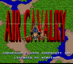 Air Cavalry — Title screen