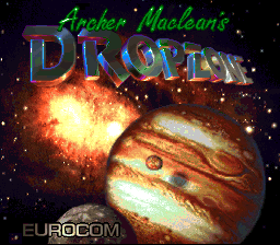 Archer MacLean's Super Dropzone — Title screen