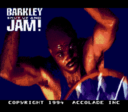 Barkley Shut Up and Jam! — Title screen