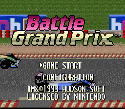Battle Grand Prix — Title screen