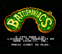 Battletoads in Battlemaniacs — Title screen