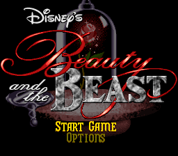 Beauty and the Beast — Title screen