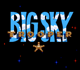 Big Sky Trooper — Title screen