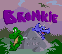 Bronkie the Bronchiasaurus — Title screen