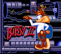 Bubsy II — Title screen