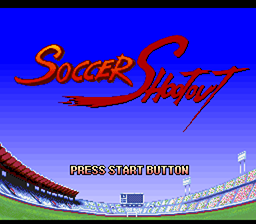 Capcom's Soccer Shootout — Title screen