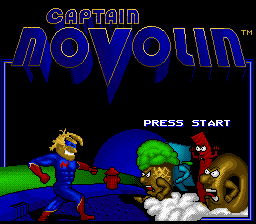 Captain Novolin — Title screen