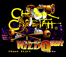 Chester Cheetah : Wild Wild Quest — Title screen
