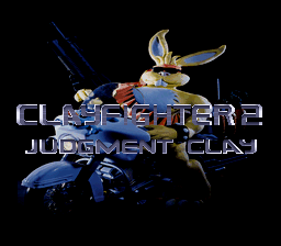 Clay Fighter 2 : Judgment Clay — Title screen