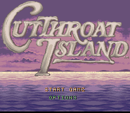Cutthroat Island — Title screen