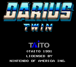 Darius Twin — Title screen