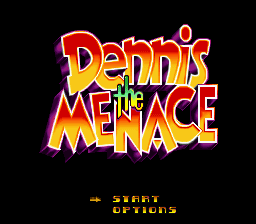 Dennis the Menace — Title screen
