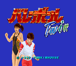 Dig & Spike Volleyball — Title screen