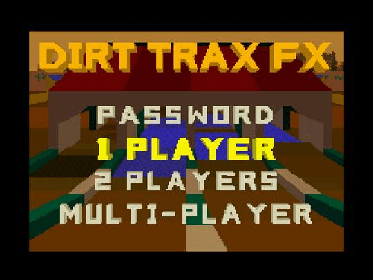 Dirt Trax FX — Title screen