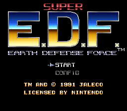 Earth Defense Force — Title screen