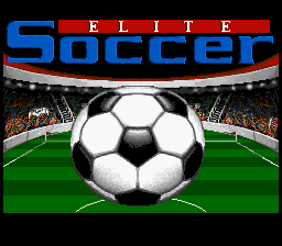 Elite Soccer — Title screen