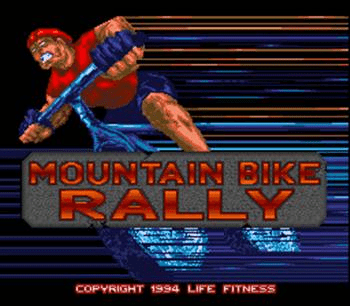 Exertainment Mountain Bike Rally — Title screen