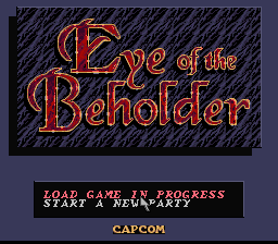 Eye of the Beholder — Title screen