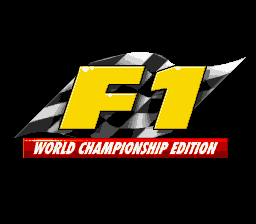 F1 World Championship Edition — Title screen