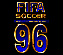 FIFA Soccer 96 — Title screen