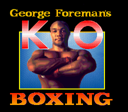 George Foreman's KO Boxing — Title screen