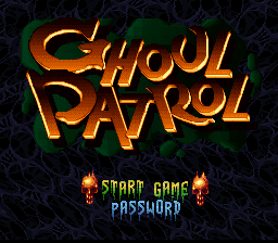 Ghoul Patrol — Title screen