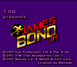 James Bond Jr — Title screen