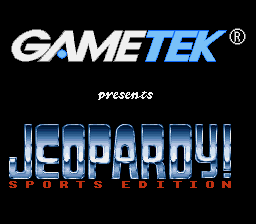 Jeopardy! : Sports Edition — Title screen